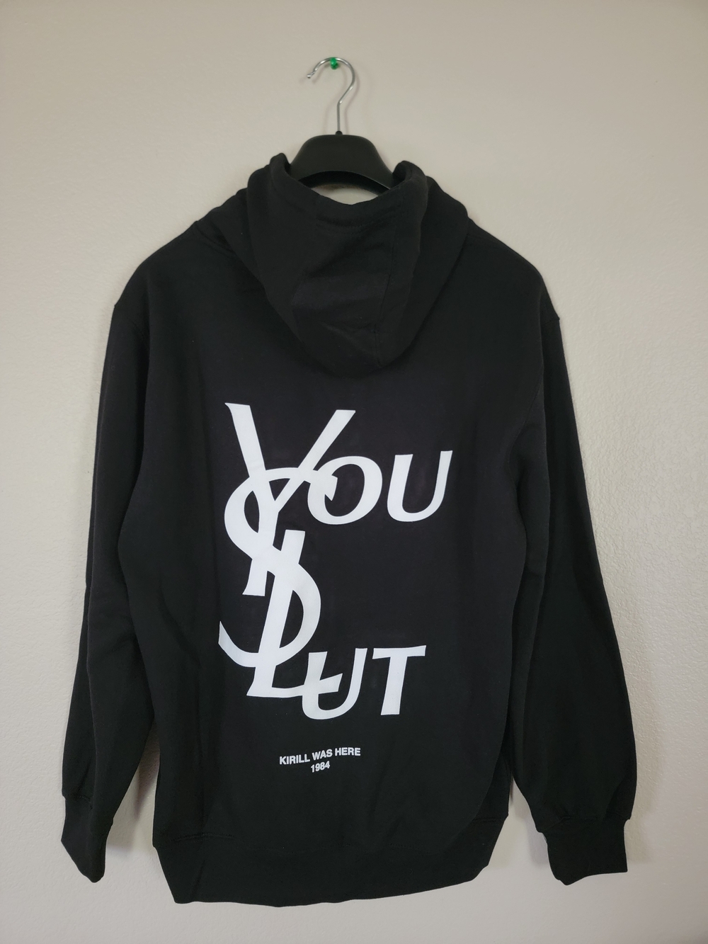 Black Graphic Assholes Live Forever Hoodie Jacket - YOU SUT Print